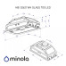 Витяжка вбудована Minola HBI 52621 WH GLASS 700 LED